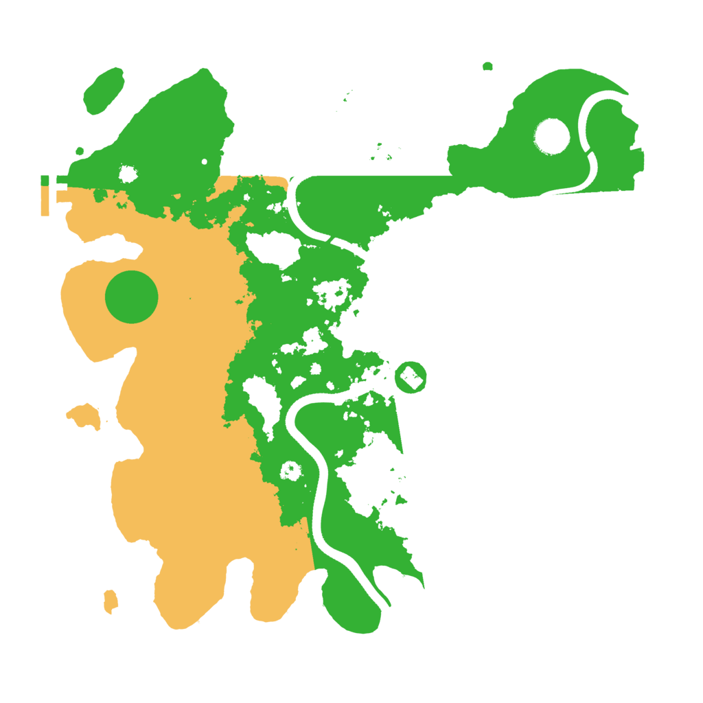 Biome Rust Map: Procedural Map, Size: 3500, Seed: 974209