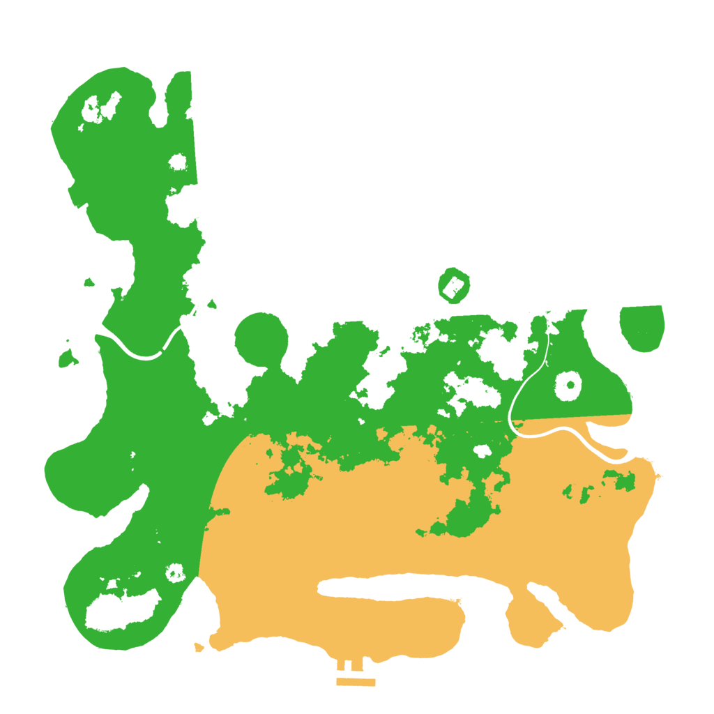 Biome Rust Map: Procedural Map, Size: 3700, Seed: 1729398046