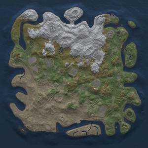 Thumbnail Rust Map: Procedural Map, Size: 4450, Seed: 7213111, 19 Monuments