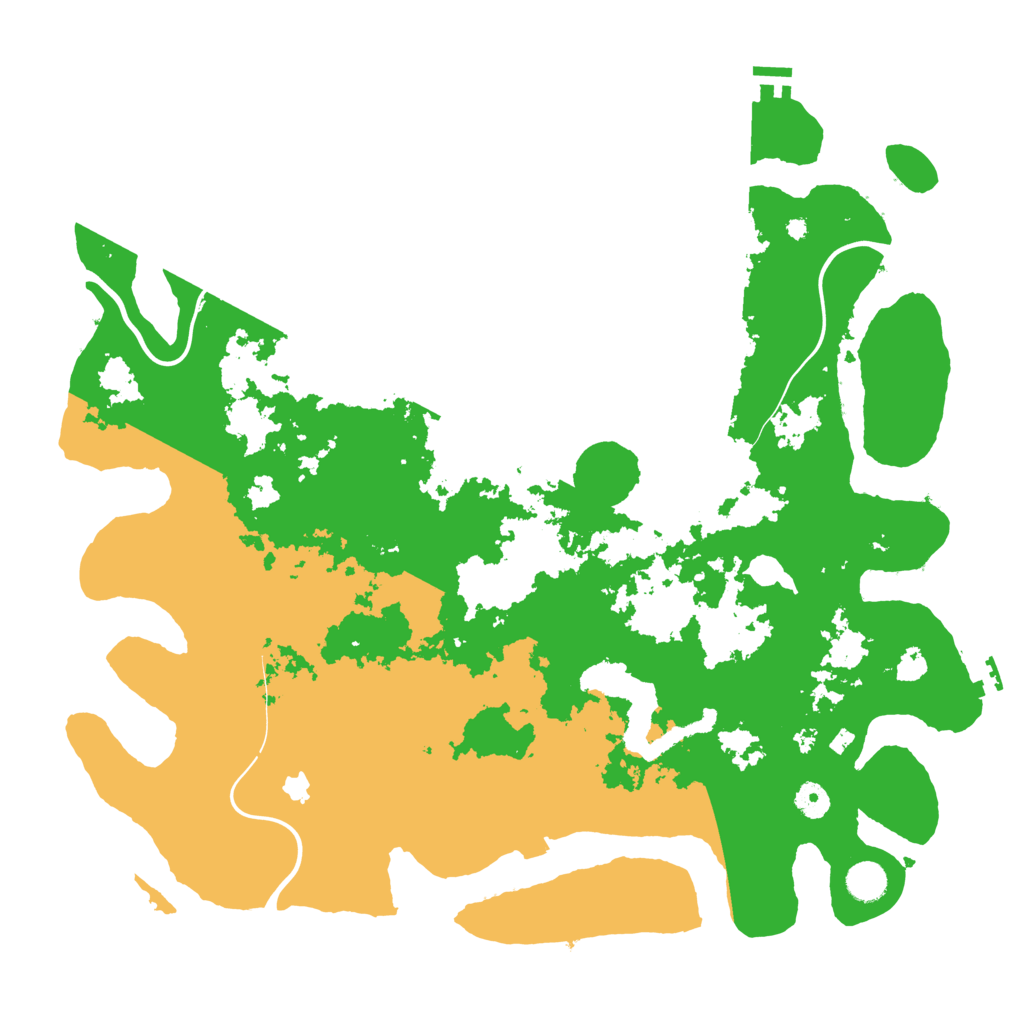 Biome Rust Map: Procedural Map, Size: 4450, Seed: 7213111