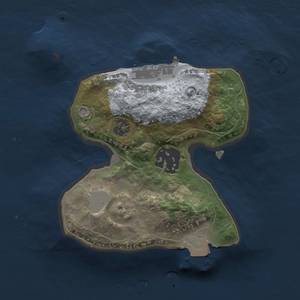 Thumbnail Rust Map: Procedural Map, Size: 1750, Seed: 5993354, 5 Monuments