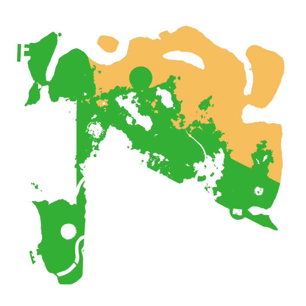 Biome Rust Map: Procedural Map, Size: 3500, Seed: 2103284935