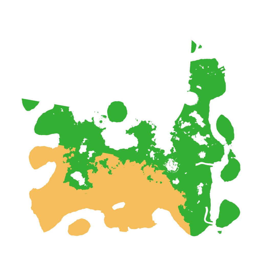 Biome Rust Map: Procedural Map, Size: 3500, Seed: 16398990