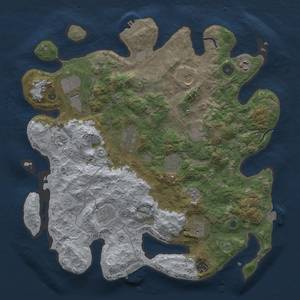 Thumbnail Rust Map: Procedural Map, Size: 4000, Seed: 928094825, 19 Monuments