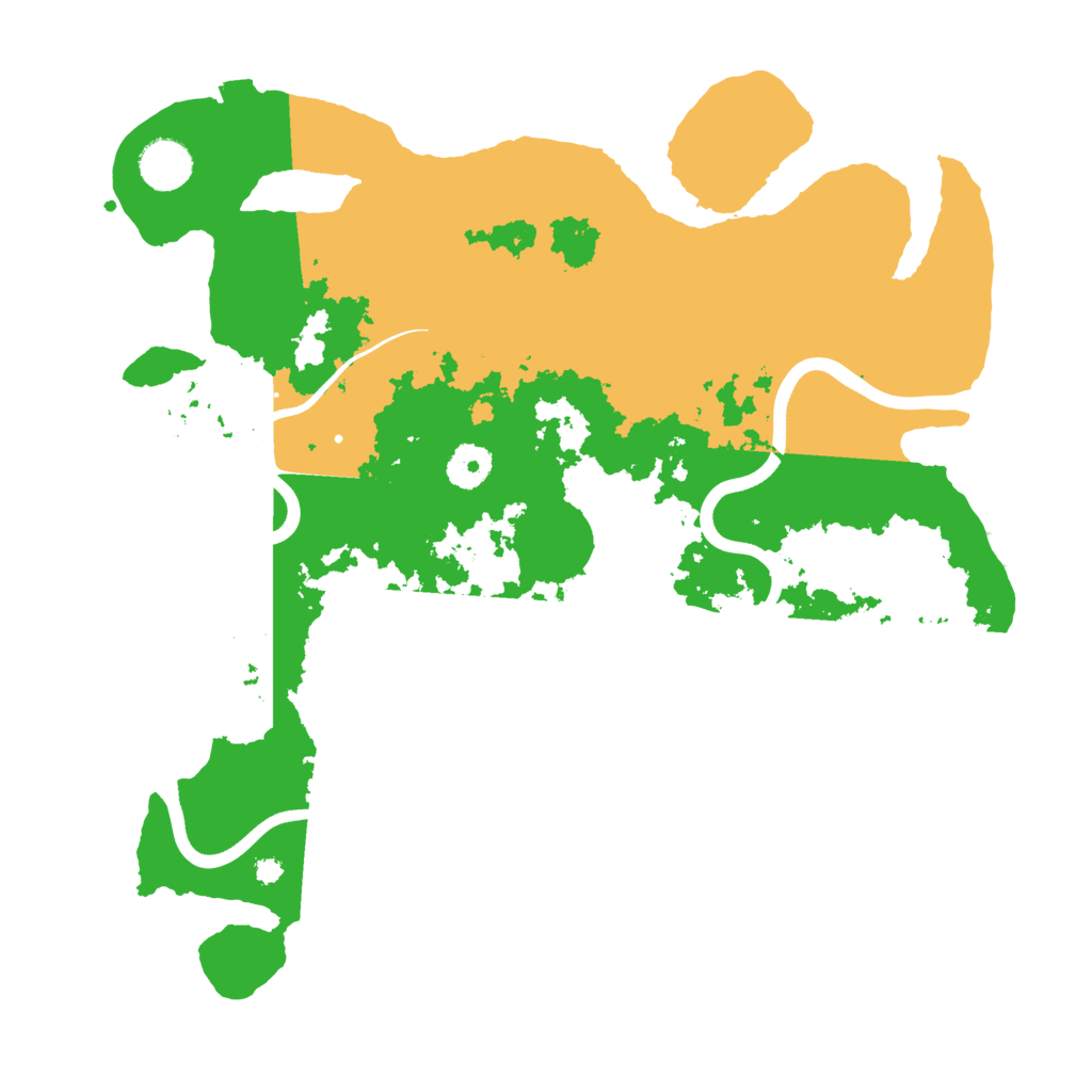 Biome Rust Map: Procedural Map, Size: 3700, Seed: 30204276