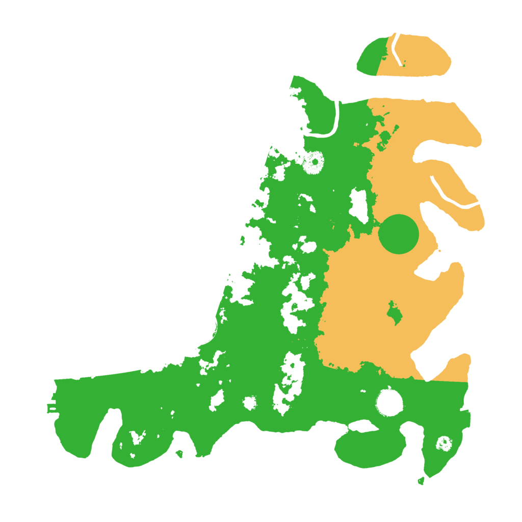 Biome Rust Map: Procedural Map, Size: 3450, Seed: 35387981