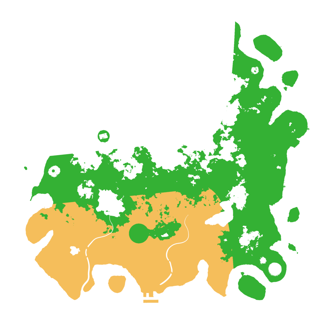 Biome Rust Map: Procedural Map, Size: 4300, Seed: 89316238