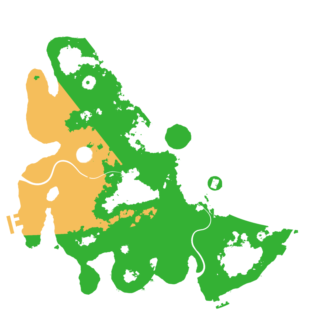 Biome Rust Map: Procedural Map, Size: 3550, Seed: 71056633
