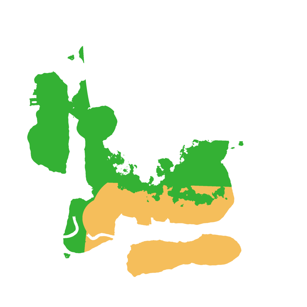 Biome Rust Map: Procedural Map, Size: 2500, Seed: 1515
