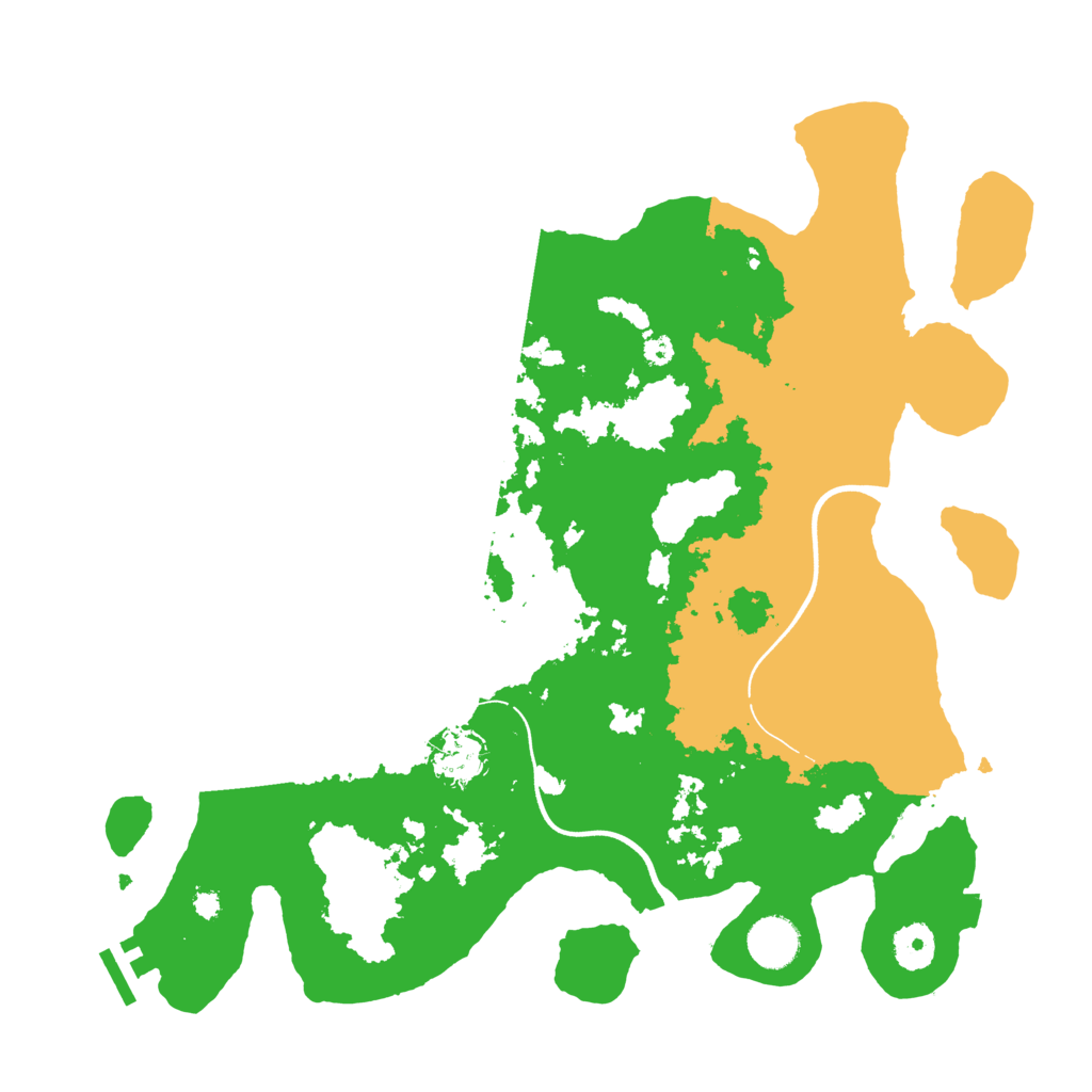 Biome Rust Map: Procedural Map, Size: 3700, Seed: 5567