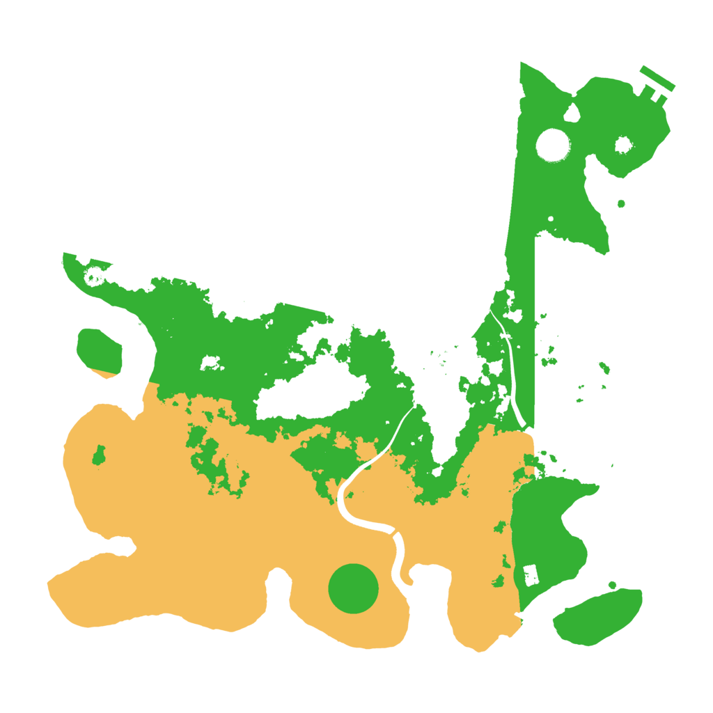 Biome Rust Map: Procedural Map, Size: 3750, Seed: 64470493