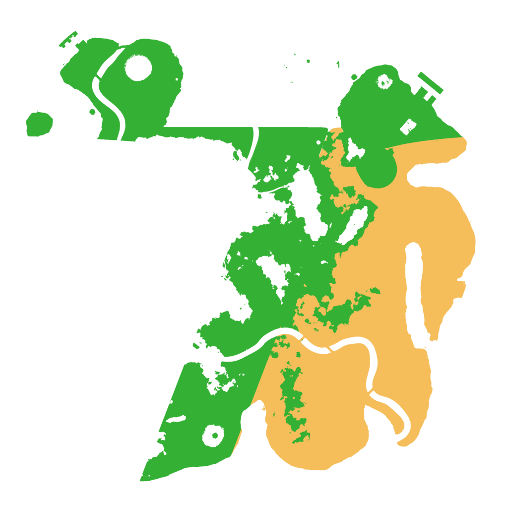Biome Rust Map: Procedural Map, Size: 3500, Seed: 57206824