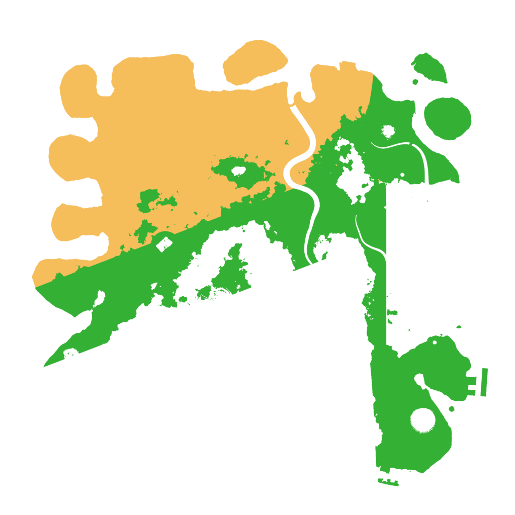 Biome Rust Map: Procedural Map, Size: 3700, Seed: 8694575