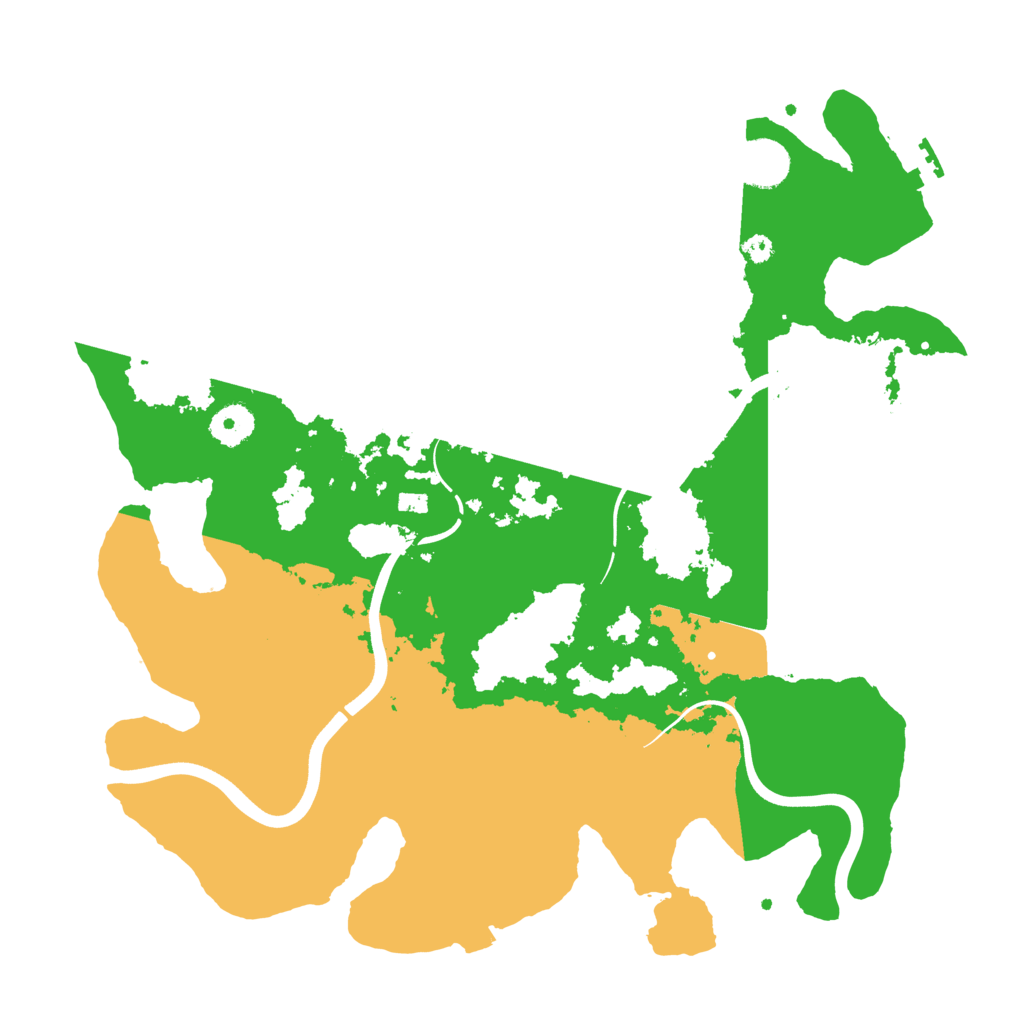 Biome Rust Map: Procedural Map, Size: 3700, Seed: 2090493105