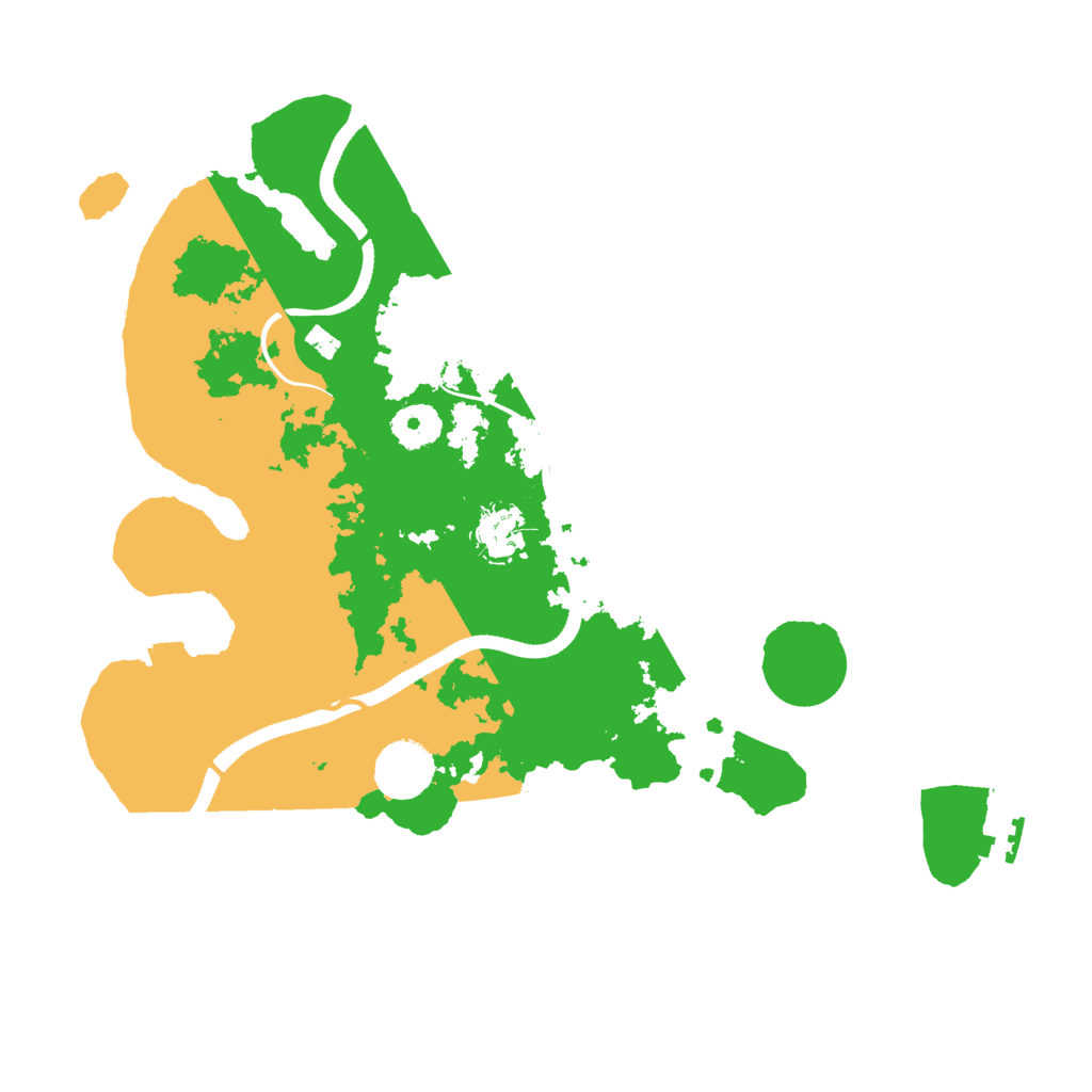 Biome Rust Map: Procedural Map, Size: 3500, Seed: 11542357