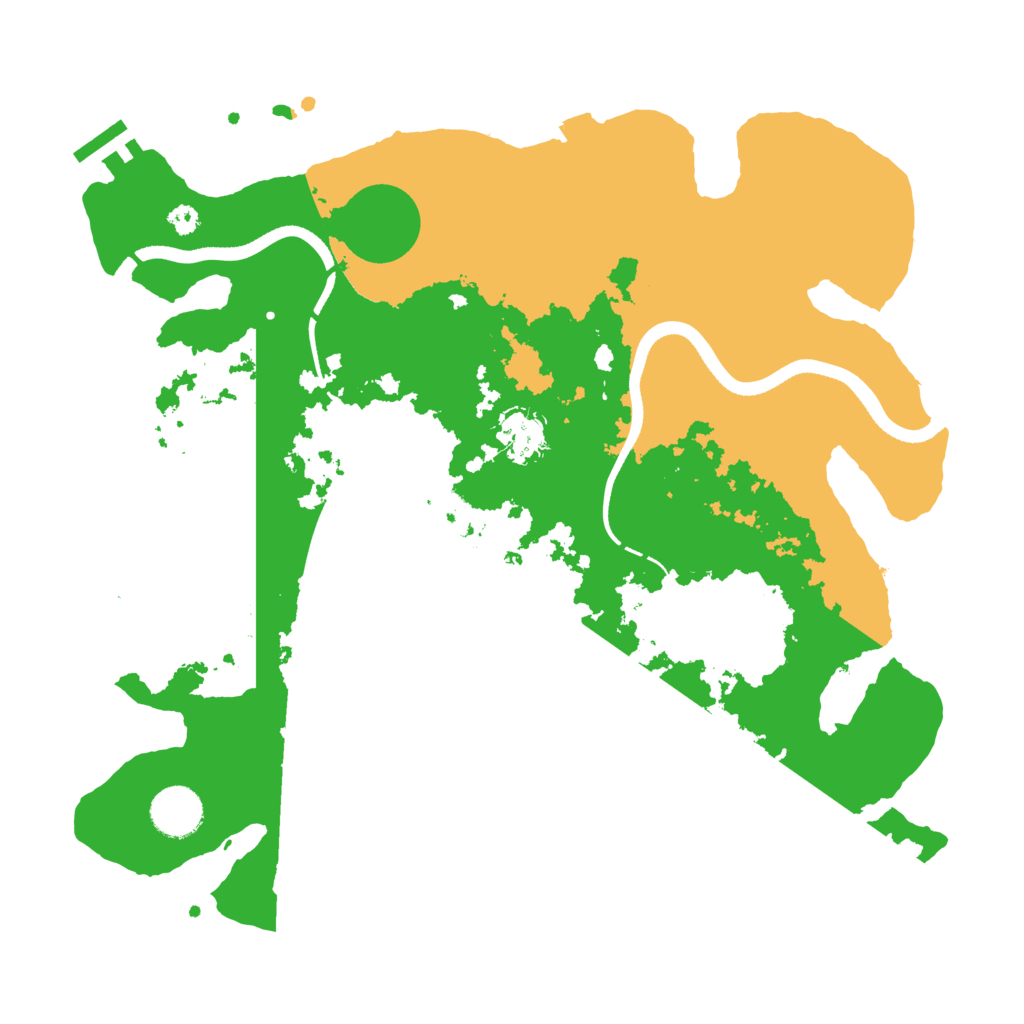 Biome Rust Map: Procedural Map, Size: 3500, Seed: 14813849