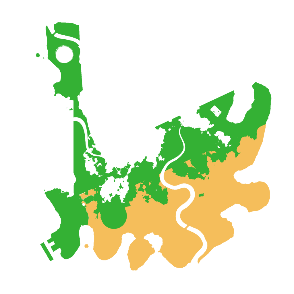 Biome Rust Map: Procedural Map, Size: 3000, Seed: 592186