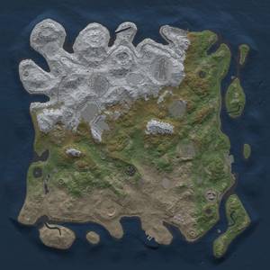 Thumbnail Rust Map: Procedural Map, Size: 4000, Seed: 654987321, 18 Monuments