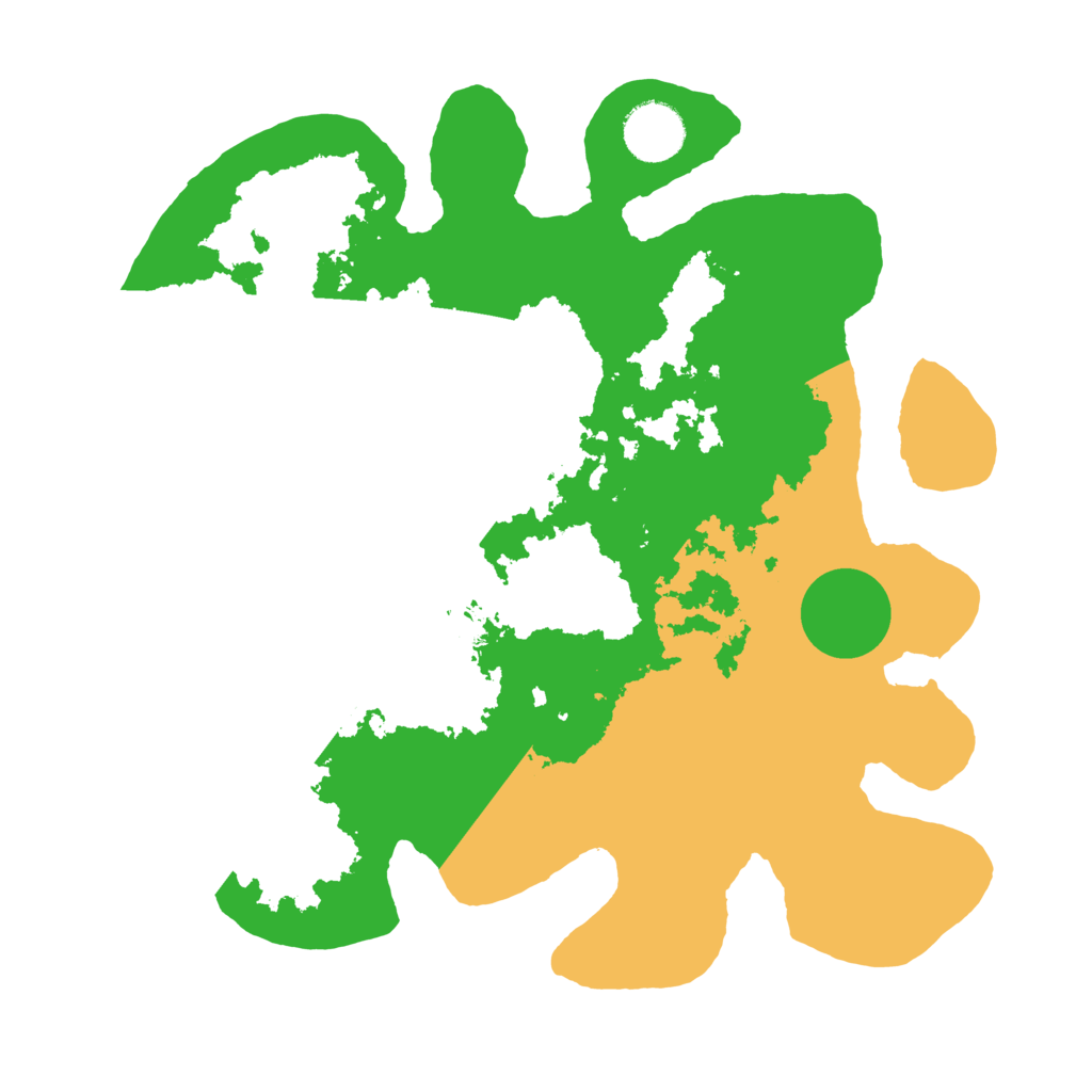 Biome Rust Map: Barren, Size: 3200, Seed: 879453