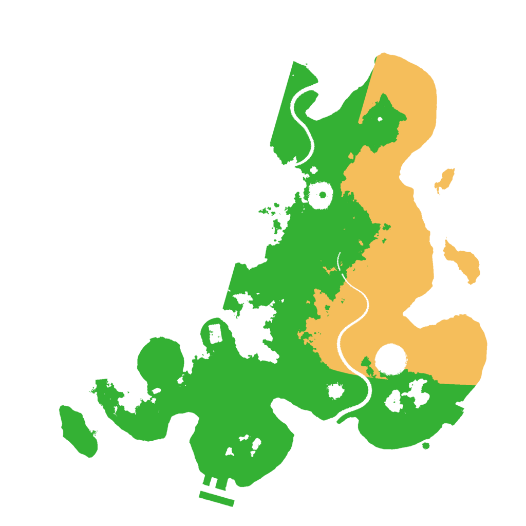 Biome Rust Map: Procedural Map, Size: 3000, Seed: 523223849