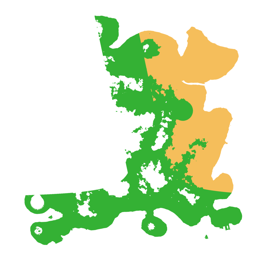 Biome Rust Map: Procedural Map, Size: 3500, Seed: 27630