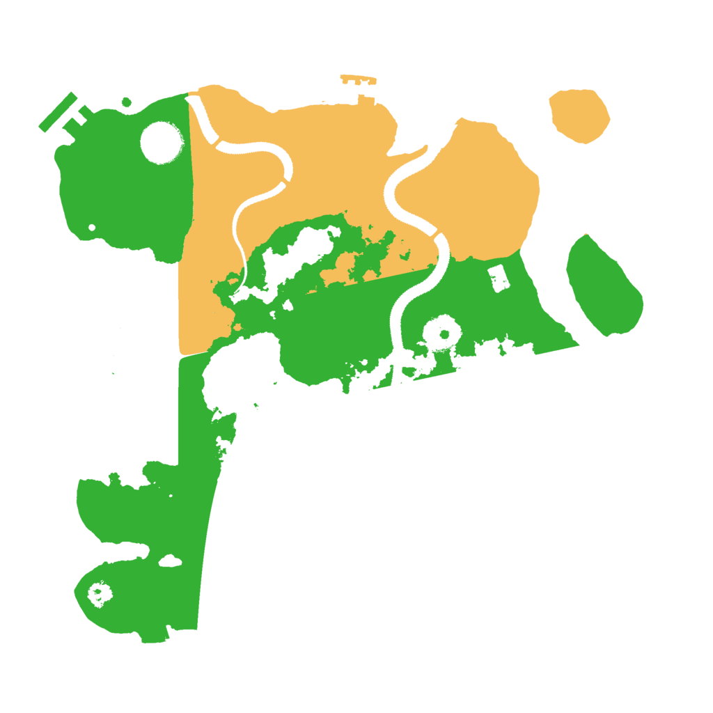 Biome Rust Map: Procedural Map, Size: 3000, Seed: 98849607