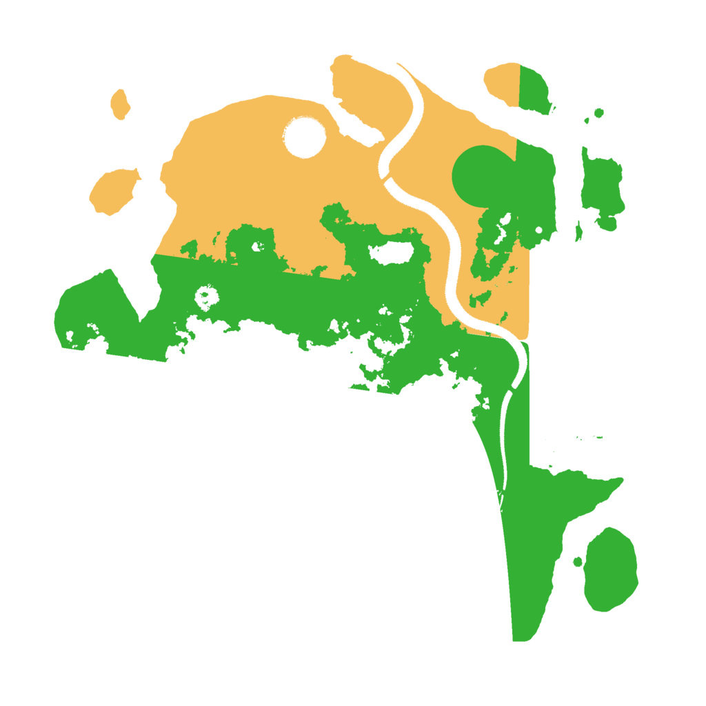 Biome Rust Map: Procedural Map, Size: 3000, Seed: 253919528