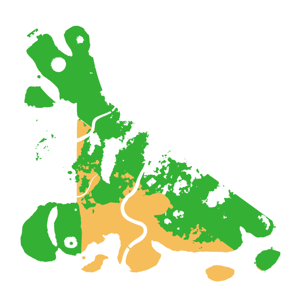 Biome Rust Map: Procedural Map, Size: 3700, Seed: 9041338