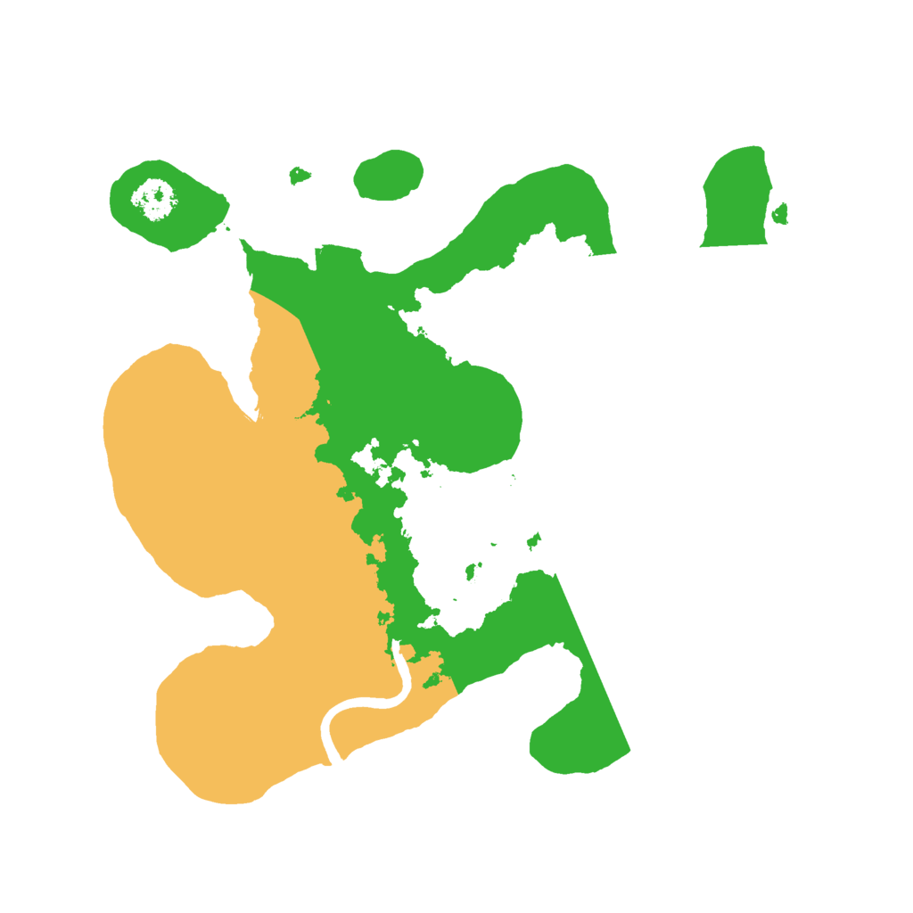 Biome Rust Map: Procedural Map, Size: 2300, Seed: 77777724