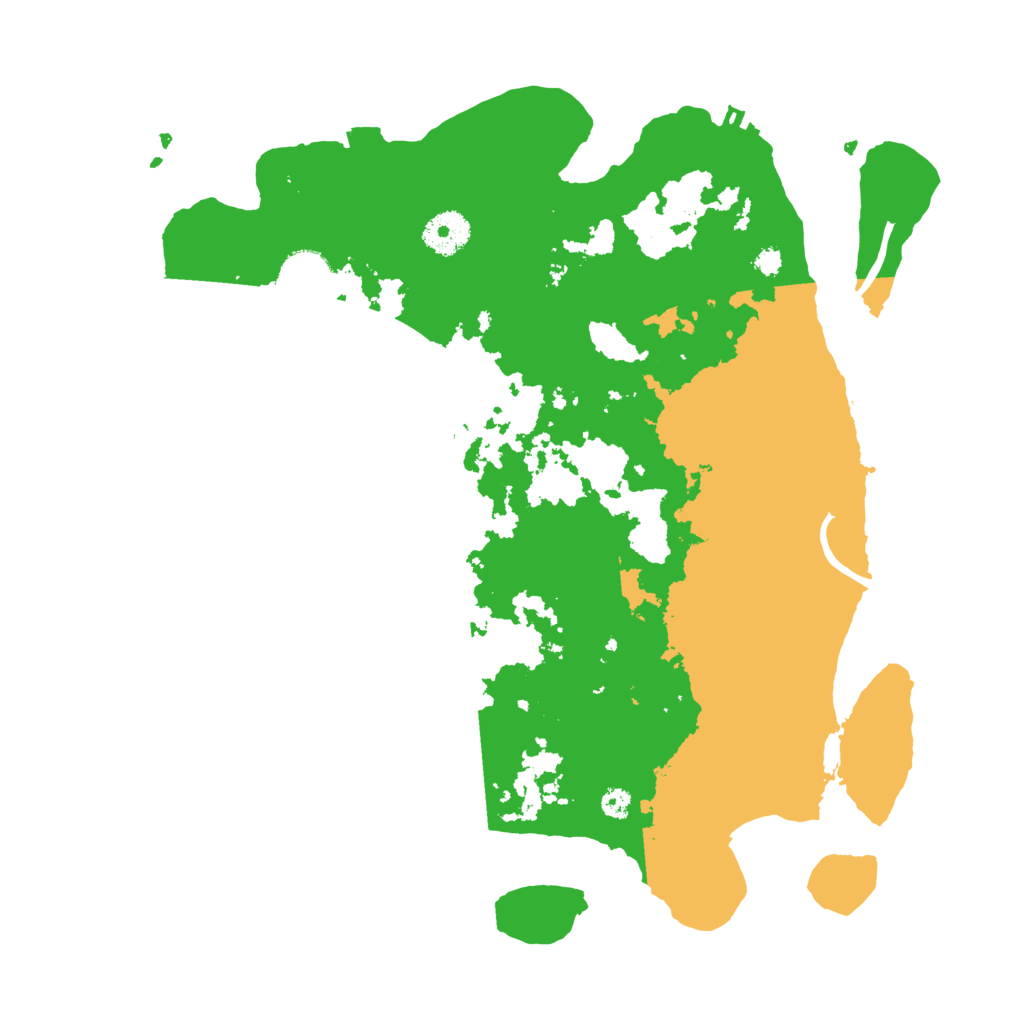 Biome Rust Map: Procedural Map, Size: 3500, Seed: 1000852