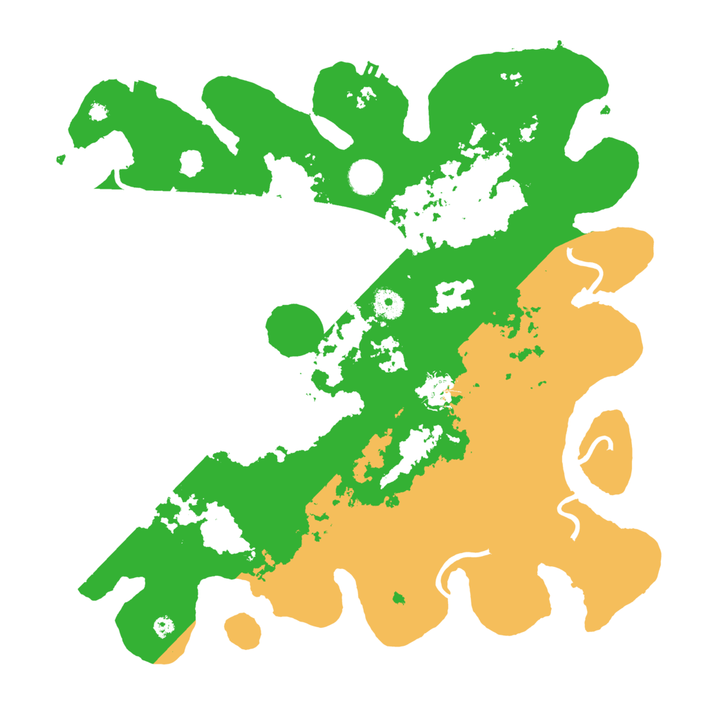 Biome Rust Map: Procedural Map, Size: 3600, Seed: 13985454