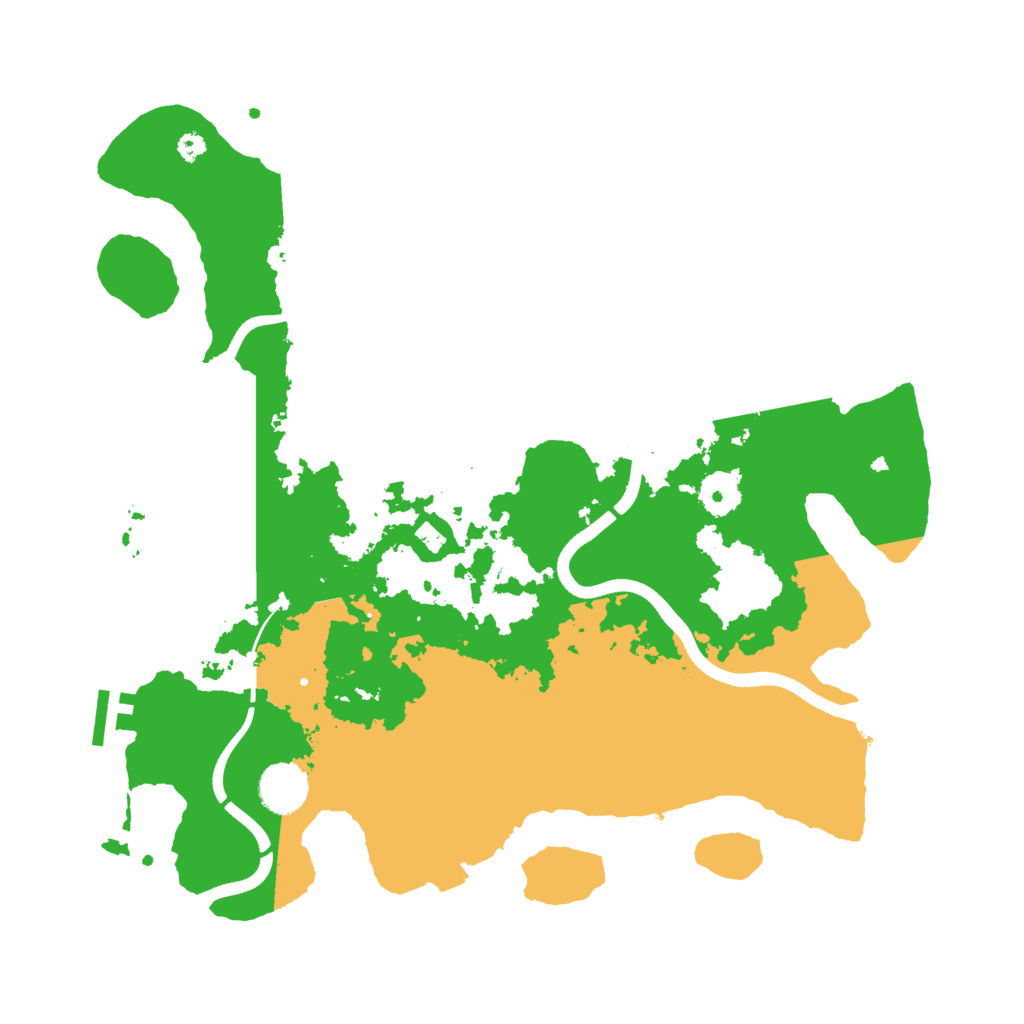 Biome Rust Map: Procedural Map, Size: 3700, Seed: 57696069