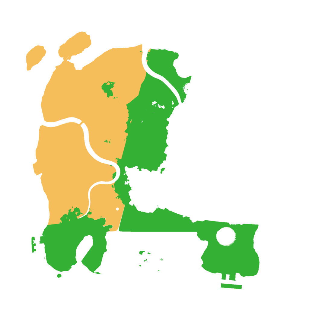 Biome Rust Map: Procedural Map, Size: 3000, Seed: 76471548
