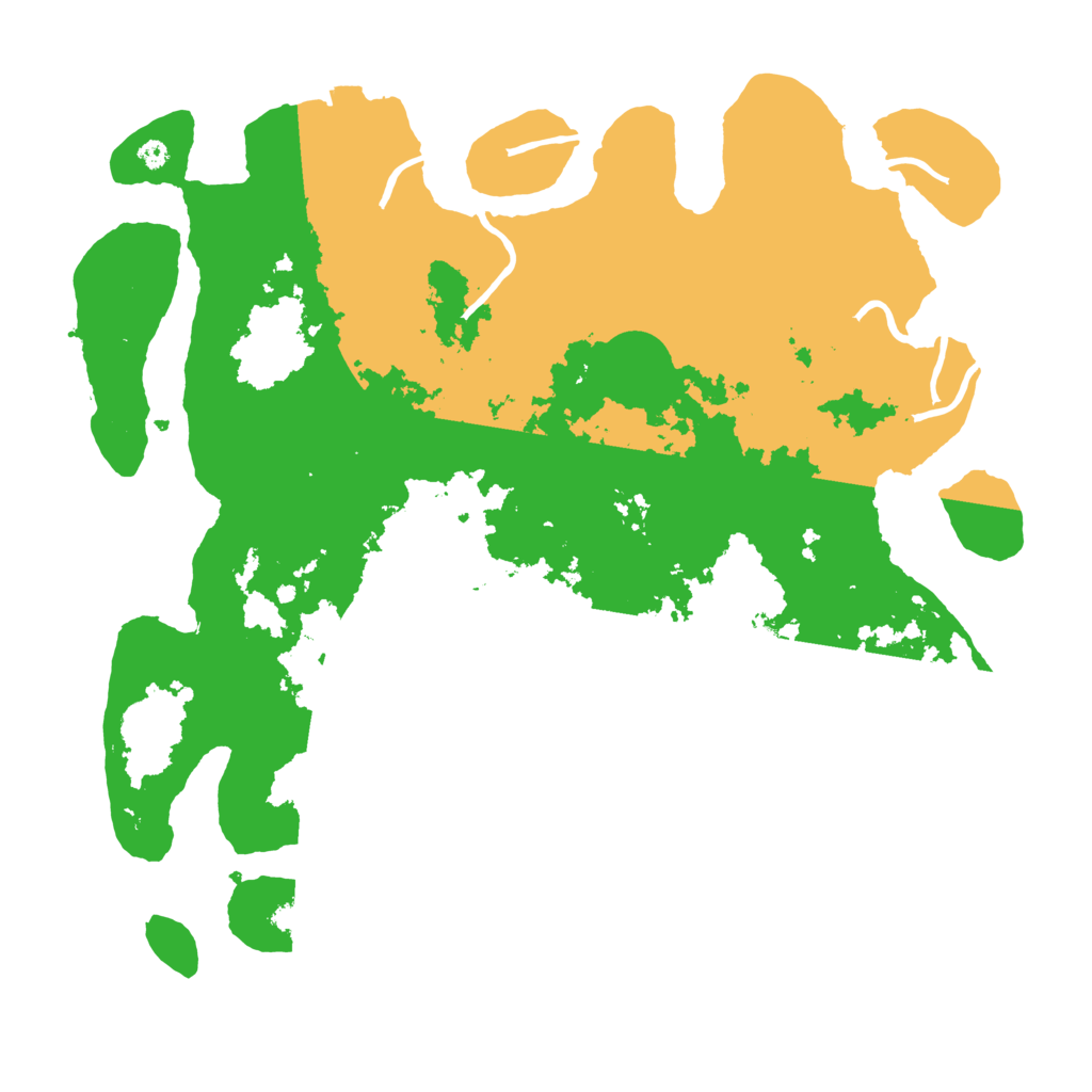 Biome Rust Map: Procedural Map, Size: 3900, Seed: 43458613