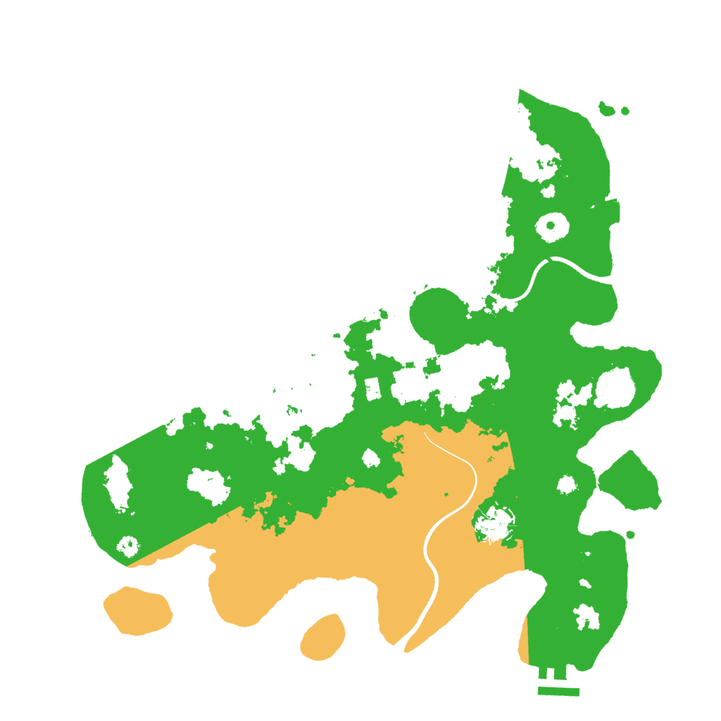 Biome Rust Map: Procedural Map, Size: 3500, Seed: 37502202