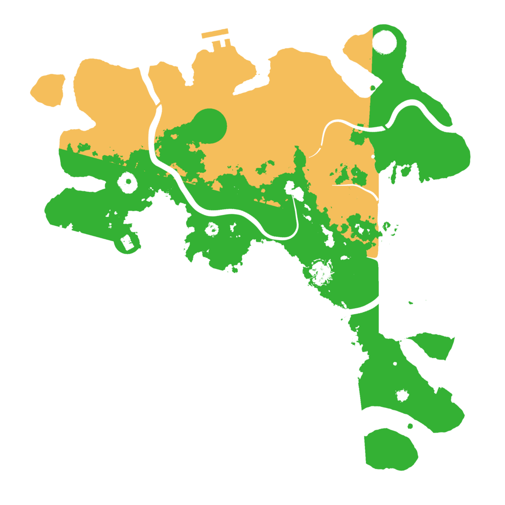 Biome Rust Map: Procedural Map, Size: 3800, Seed: 332233