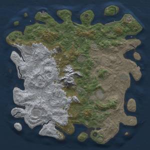 Thumbnail Rust Map: Procedural Map, Size: 5000, Seed: 7312468, 18 Monuments