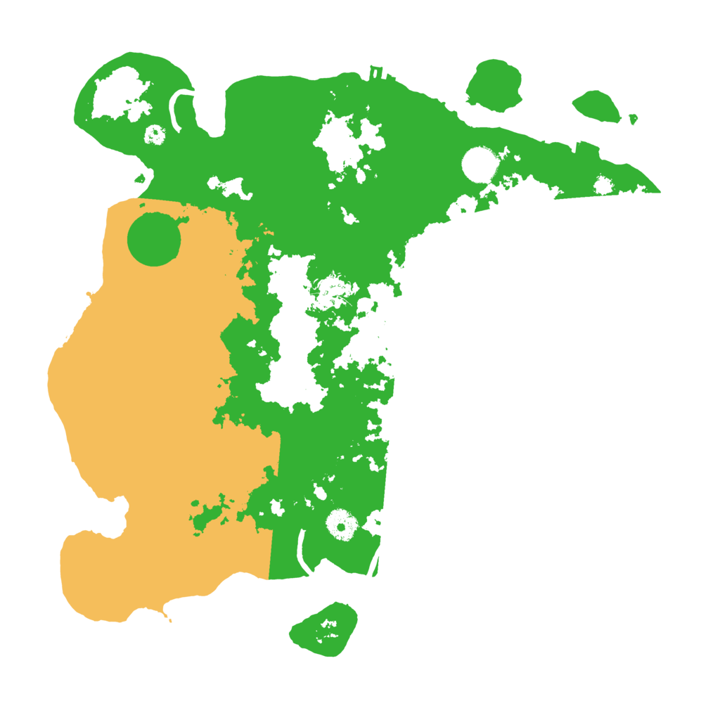 Biome Rust Map: Procedural Map, Size: 3550, Seed: 91847921