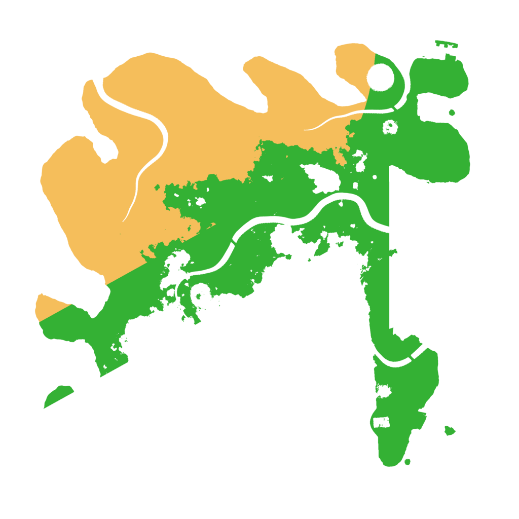Biome Rust Map: Procedural Map, Size: 3450, Seed: 52920059