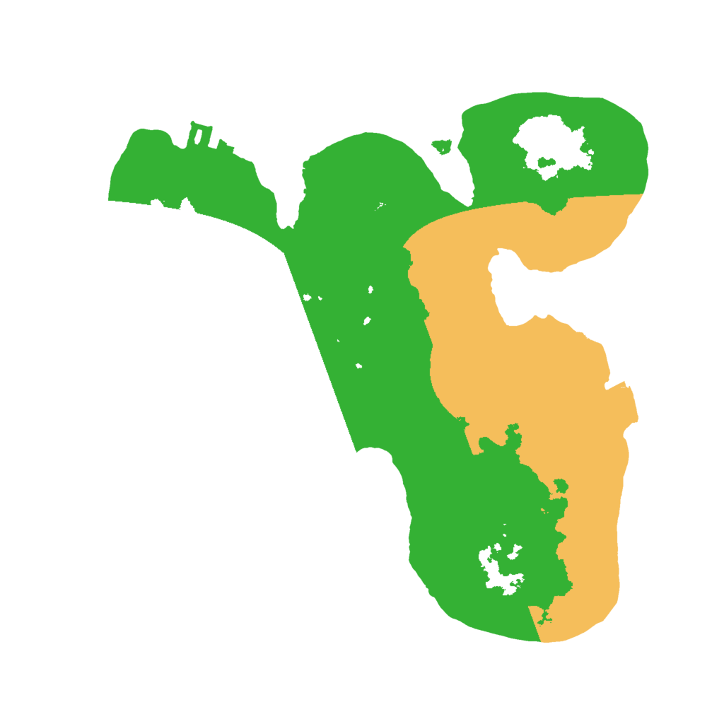 Biome Rust Map: Procedural Map, Size: 2000, Seed: 1026479