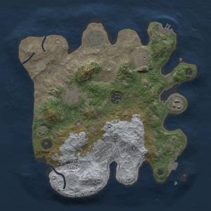 Thumbnail Rust Map: Procedural Map, Size: 3000, Seed: 814199637, 13 Monuments