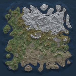 Thumbnail Rust Map: Procedural Map, Size: 4400, Seed: 6686666, 17 Monuments