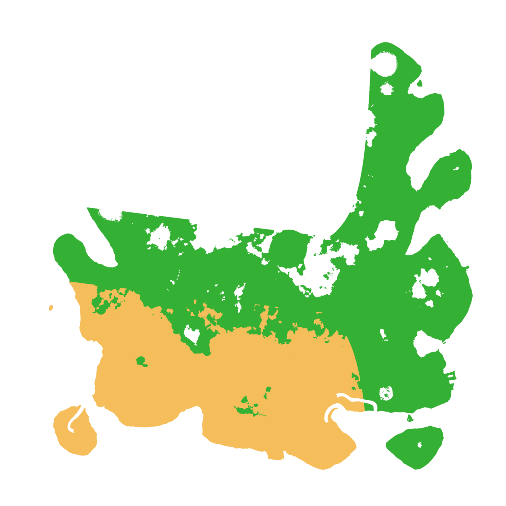 Biome Rust Map: Procedural Map, Size: 3700, Seed: 88659166