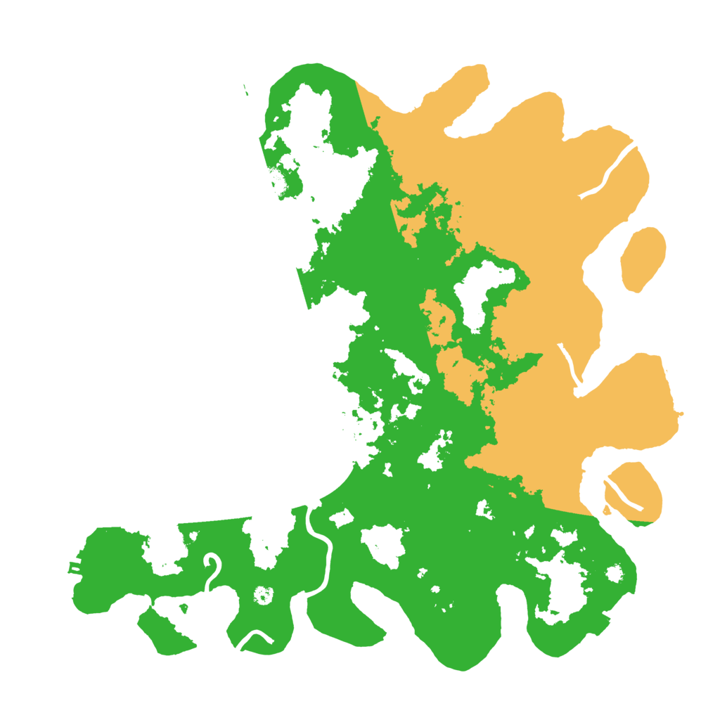 Biome Rust Map: Procedural Map, Size: 3800, Seed: 50959334