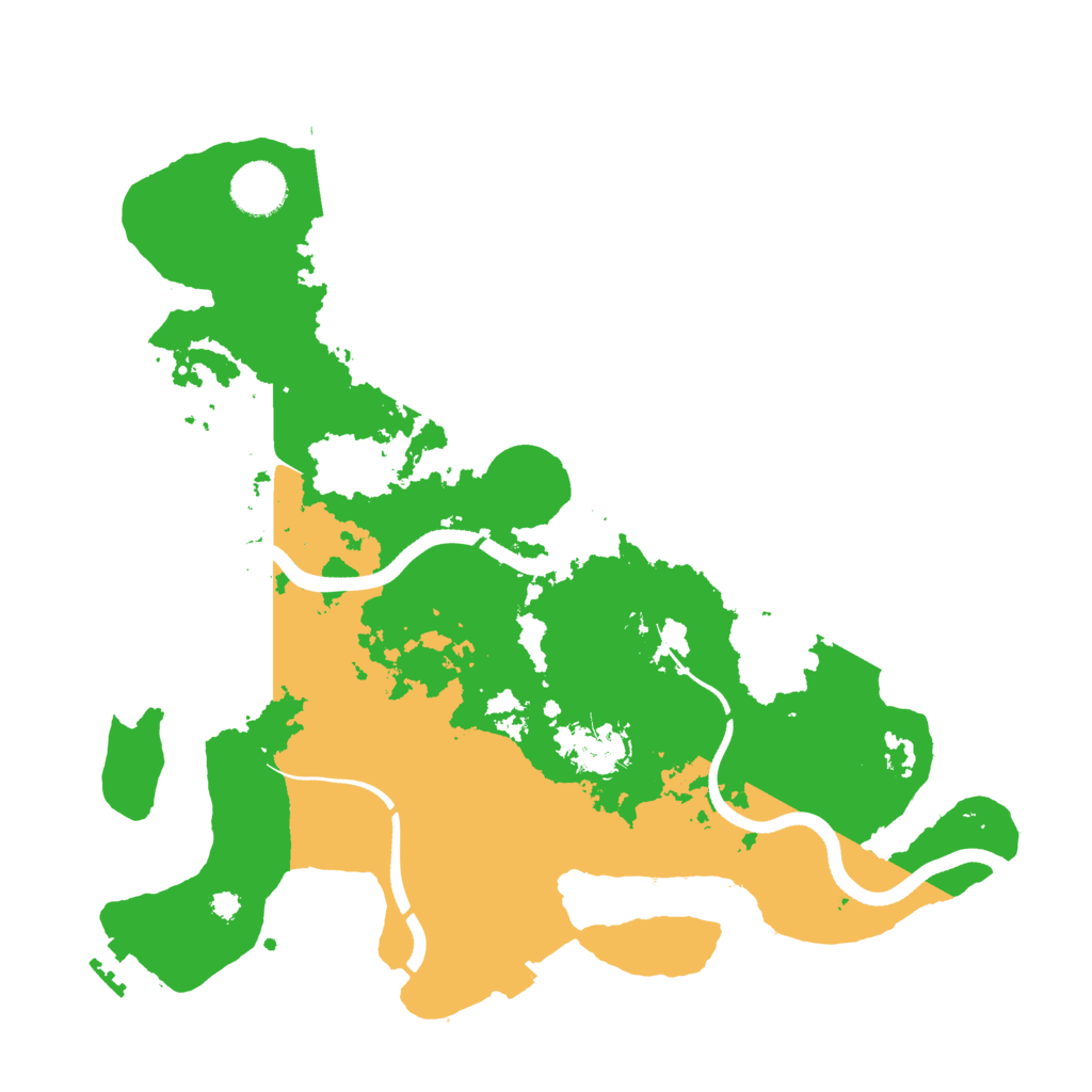 Biome Rust Map: Procedural Map, Size: 3500, Seed: 59181975