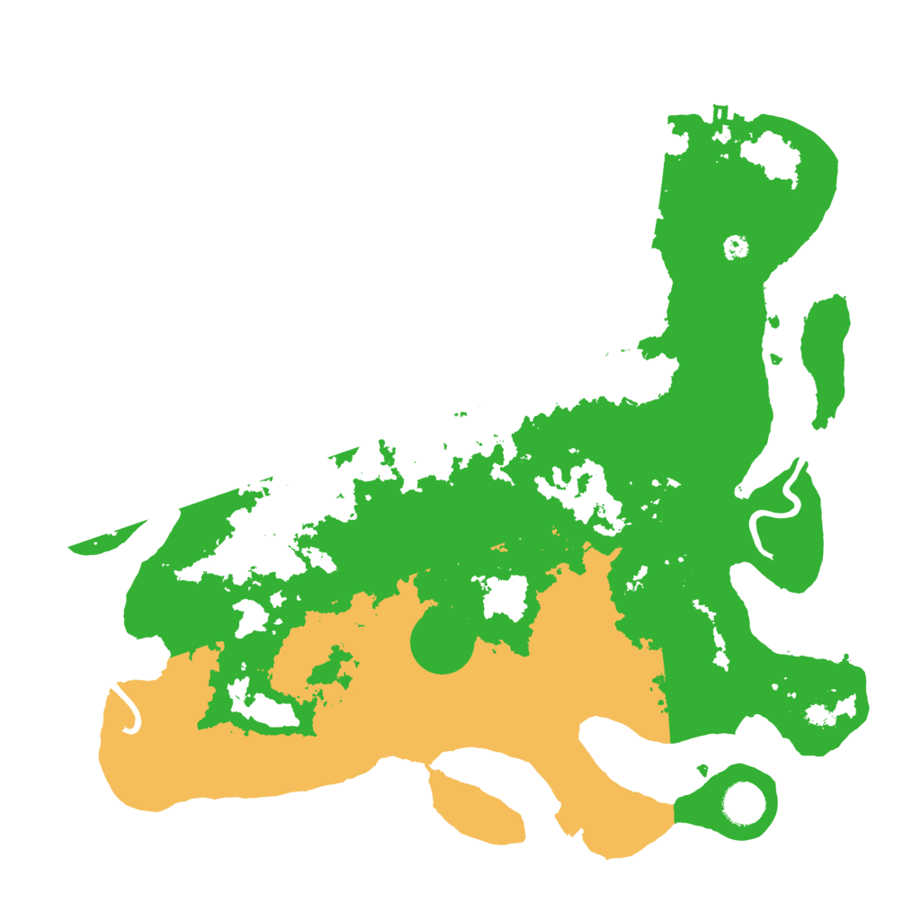 Biome Rust Map: Procedural Map, Size: 3800, Seed: 50235148