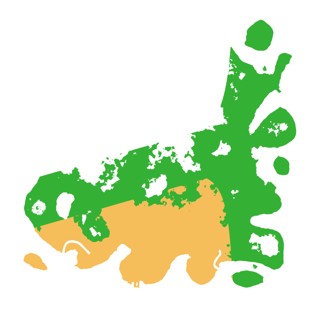 Biome Rust Map: Procedural Map, Size: 3500, Seed: 95026326