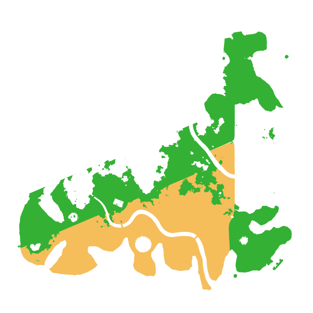 Biome Rust Map: Procedural Map, Size: 3450, Seed: 74581595