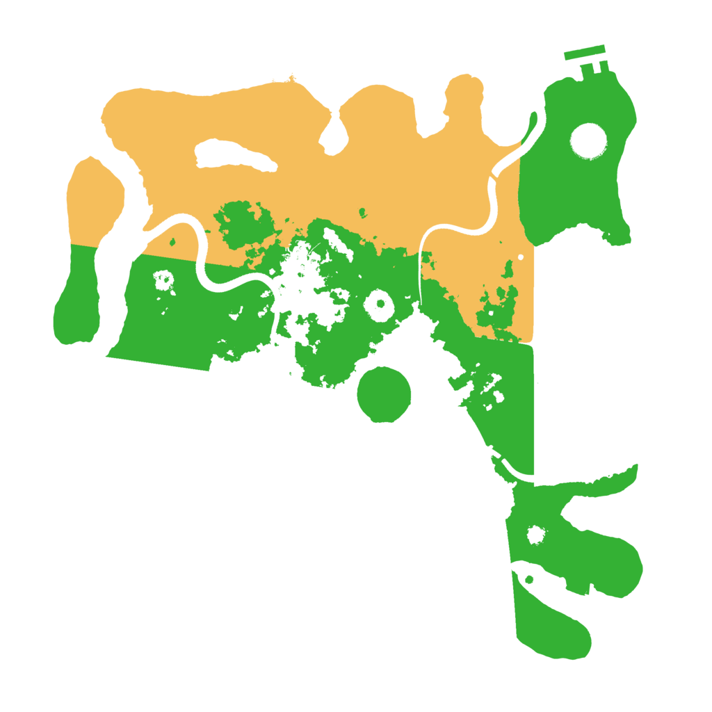 Biome Rust Map: Procedural Map, Size: 3500, Seed: 241839575