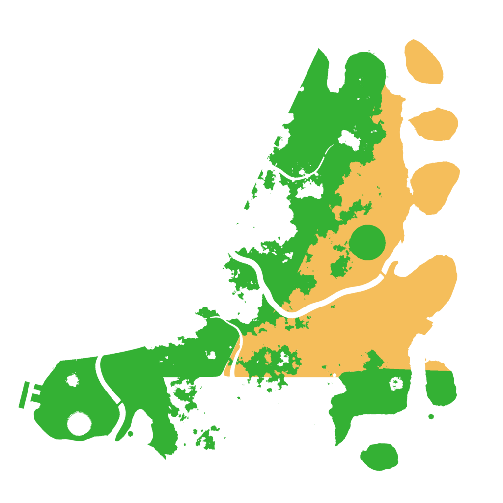 Biome Rust Map: Procedural Map, Size: 3750, Seed: 54353085
